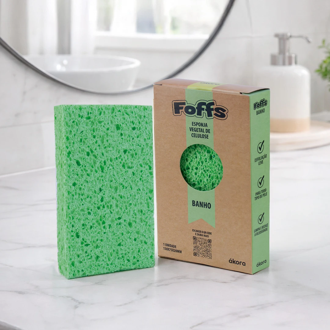 Foffs® Esponja Vegetal de Celulose Banho - Image 2