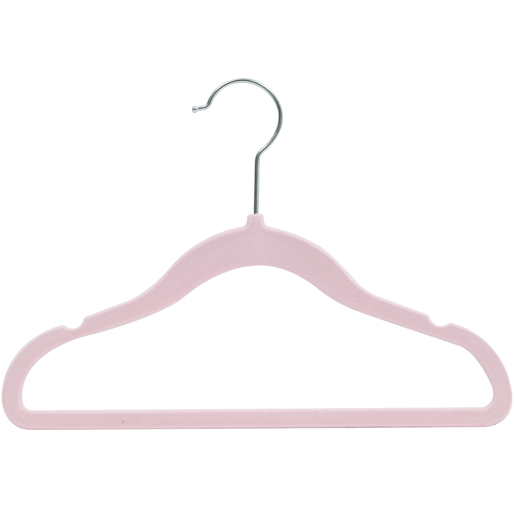 Kit 5 Cabides Infantil Buba em Veludo Rosa - Image 3