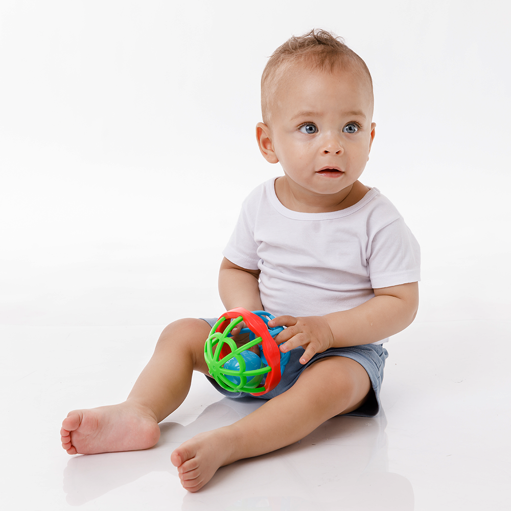 Bola Baby Ball Cute Colors Buba Com Chocalho – Menino - Image 5