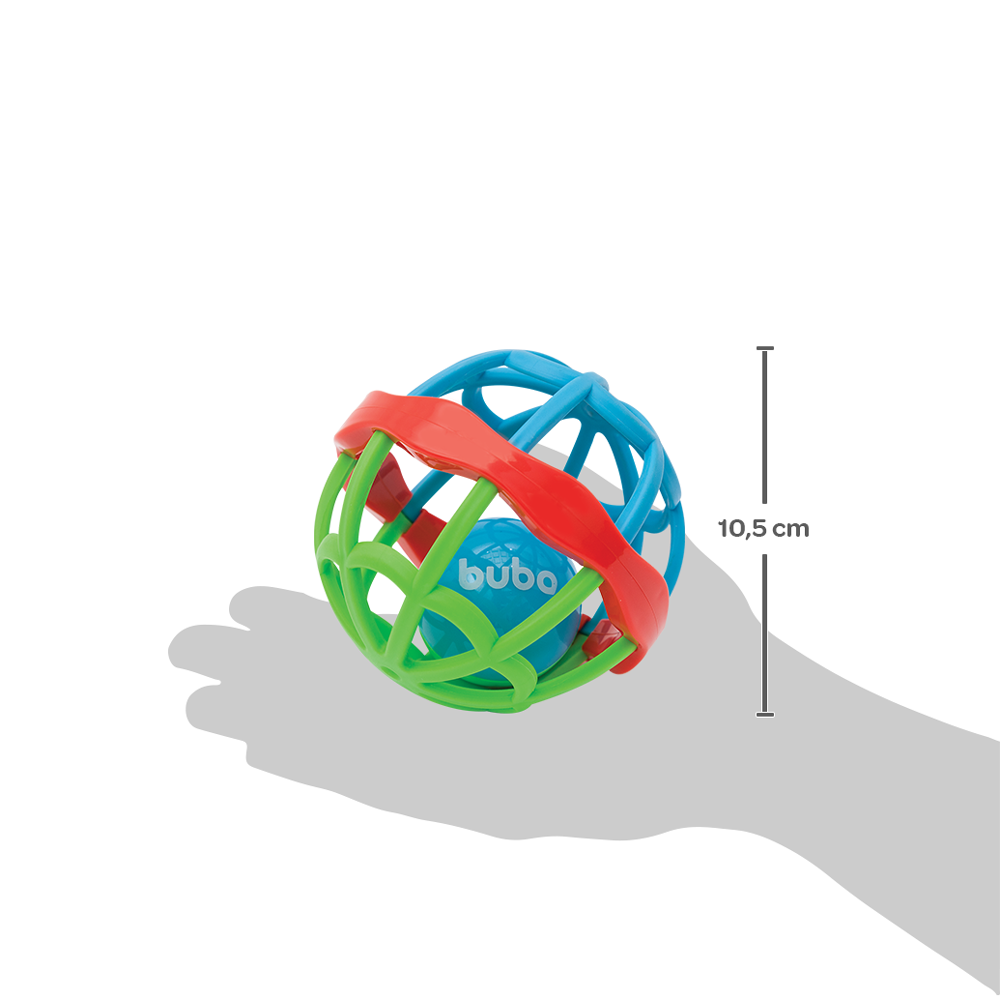 Bola Baby Ball Cute Colors Buba Com Chocalho – Menino - Image 4