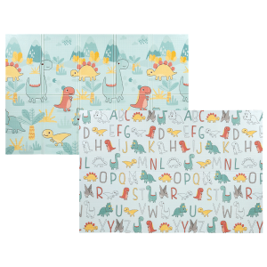 Tapete de Atividades Dupla Face 120cm x 180cm – Dobrável Dino