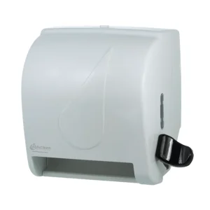 Dispenser P/Toalha Bobina Alavanca Branco Plestin