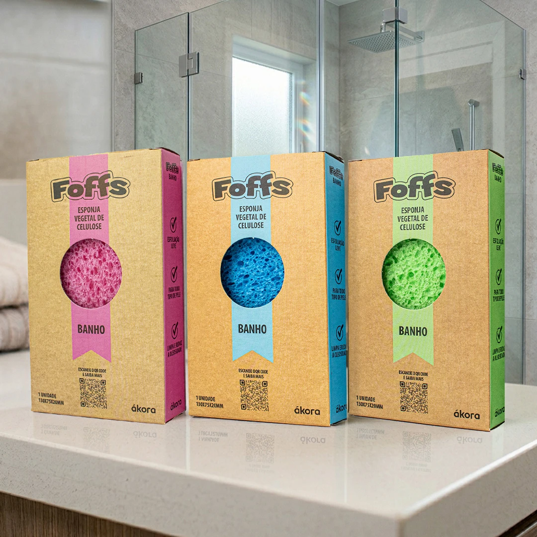 Foffs® Esponja Vegetal de Celulose Banho - Image 4
