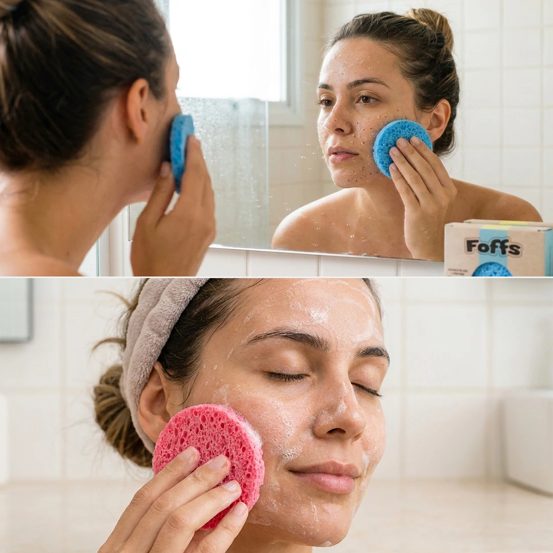 Foffs® Esponja Vegetal de Celulose Facial - Image 3