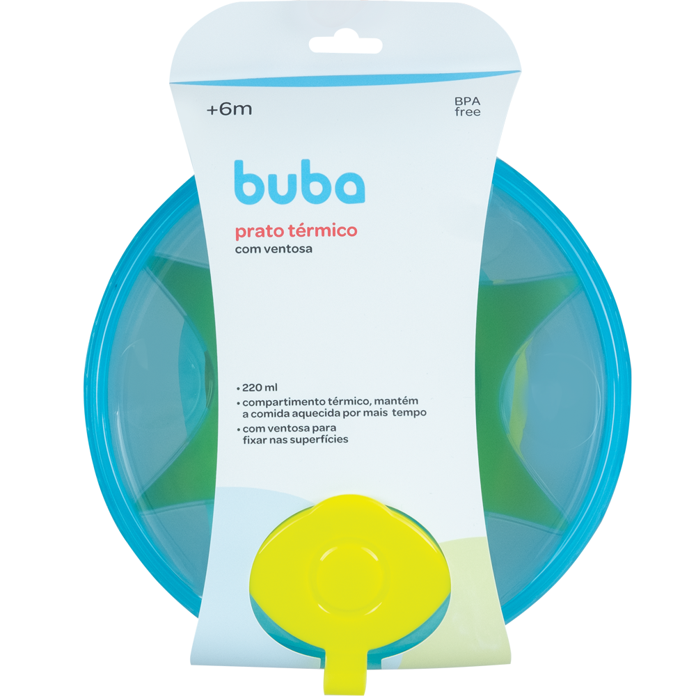Prato Térmico Buba com Ventosa – Azul - Image 6