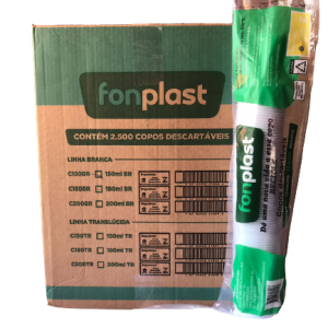 Copo Descártavel P/ Água 150ml C/2500 – Fonplast ABNT