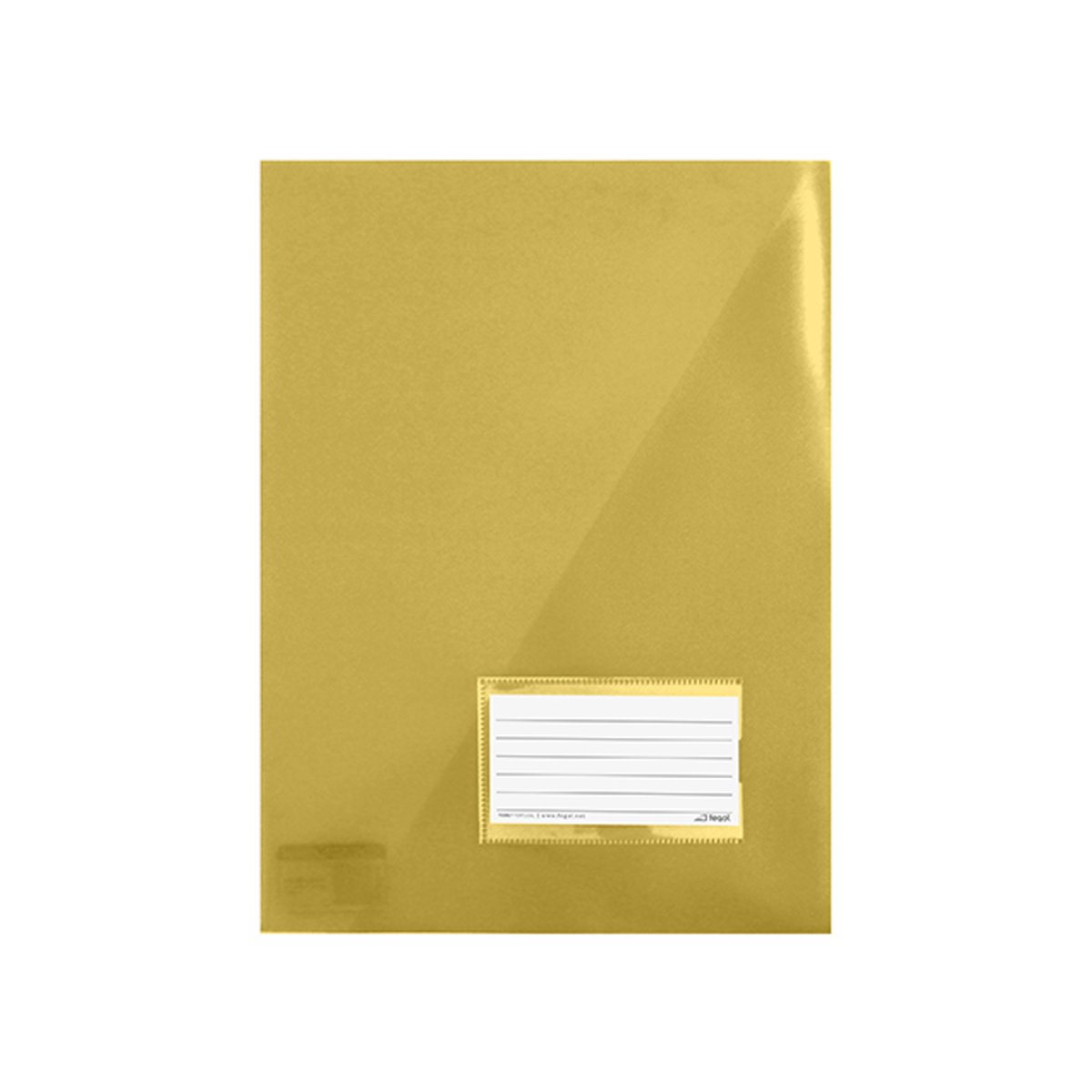 BOLSA ARQ. FEGOL 21A A4 C/ VISOR AMARELO TRANSLÚCIDO