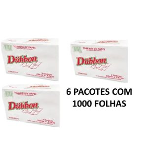 Papel Interfolhas Dubbon 100% Celulose 20×21 – 6000 Folhas