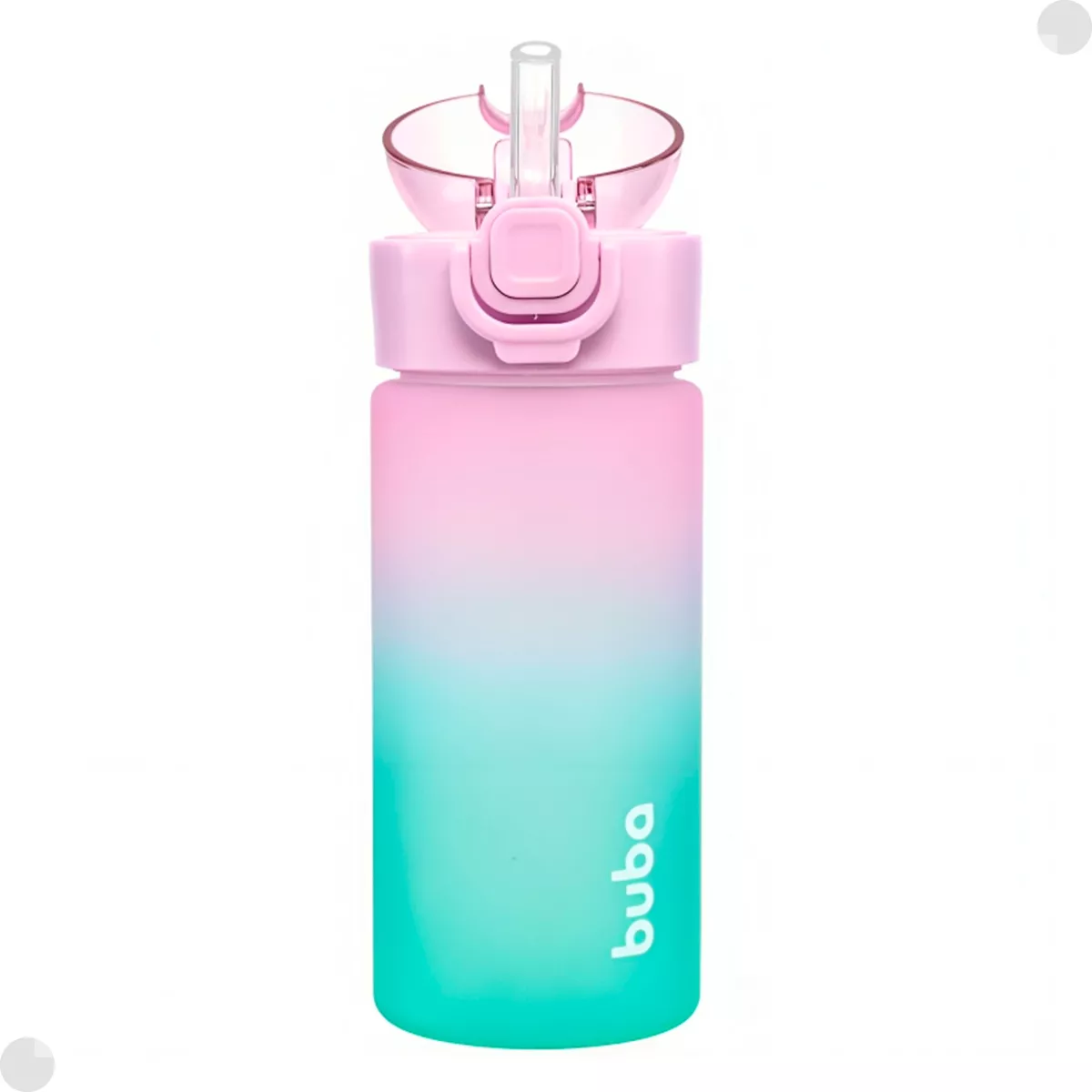 Garrafa Buba Degradê Rosa e Verde Antivazamento 450ml - Image 3