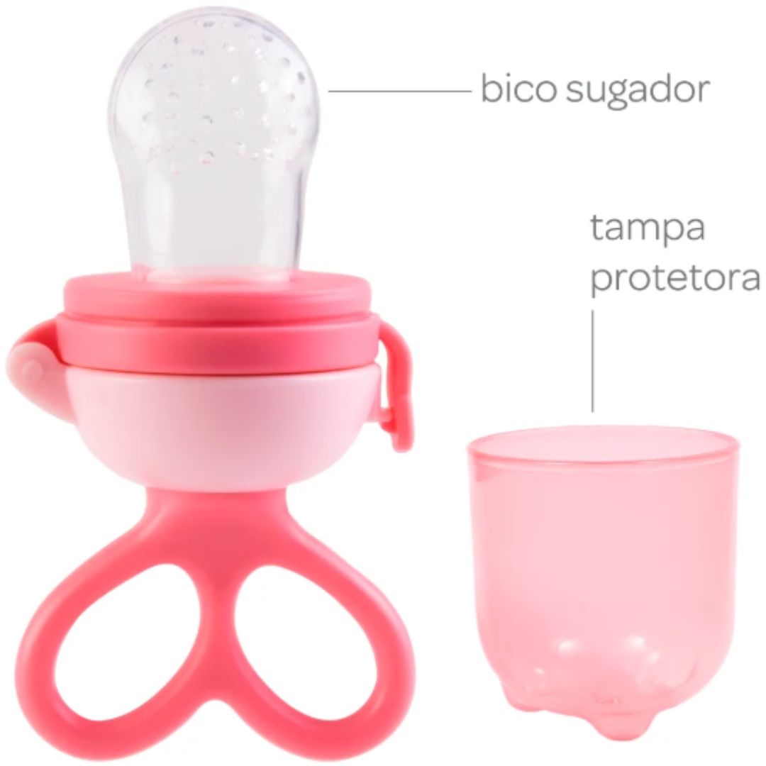 Porta Frutinhas Sugador em Silicone – Buba Rosa - Image 3