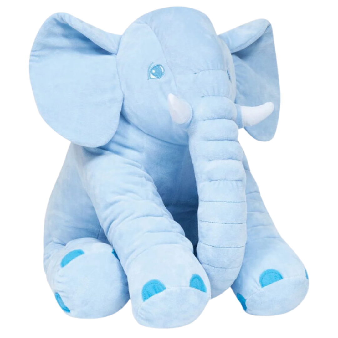 Elefante Almofada de Pelúcia 60cm – Azul