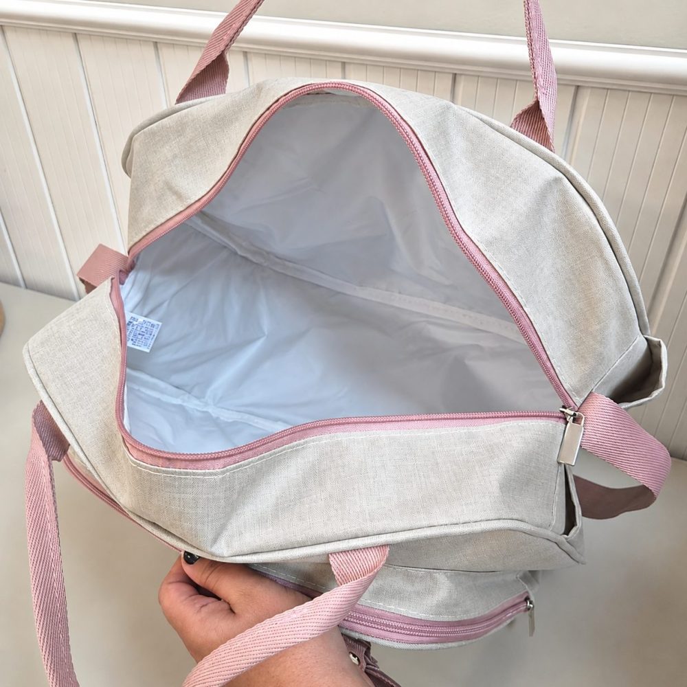 Kit Com Bolsa e Mochila Maternidade Venezza Rose - Image 6