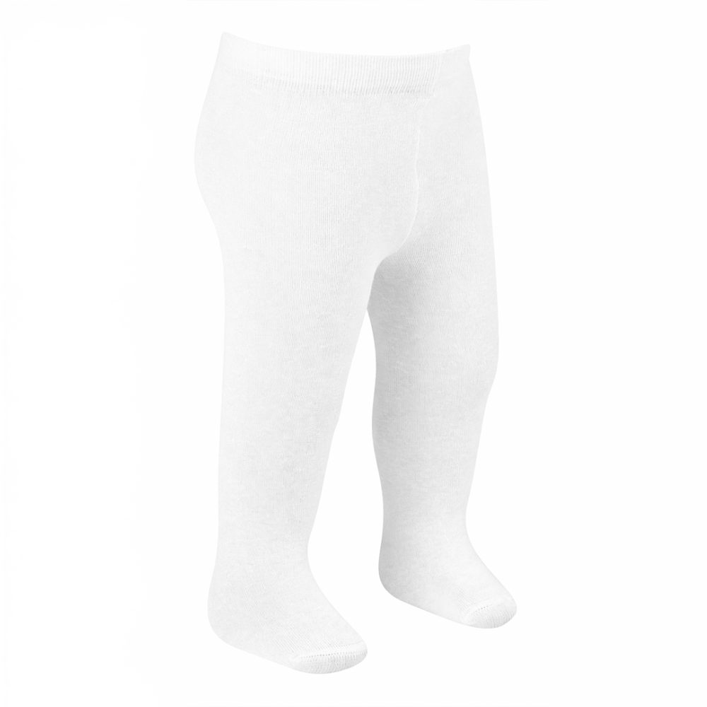 Meia Calça Infantil em Algodão Branca - Image 3