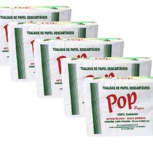 Papel Interfolhas Celulose POP 5000 folhas 20×21 cm – 20G