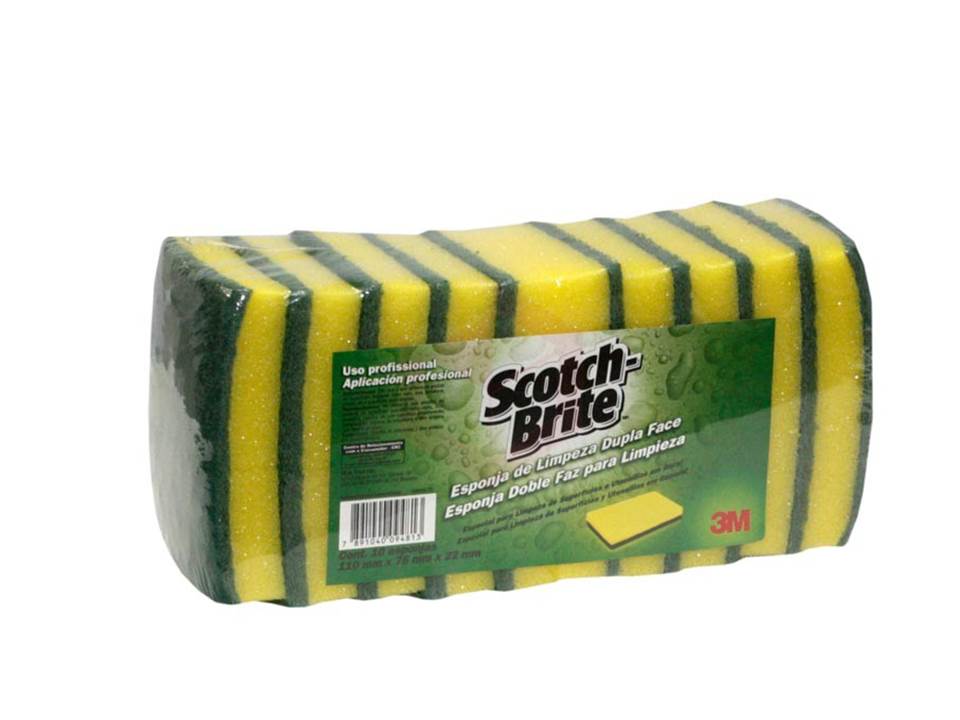 Esponja Dupla Face Scotch Brite 3M C/10 - Image 2