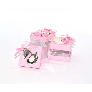 CAIXA PVC C/ APLIQUE ROSA