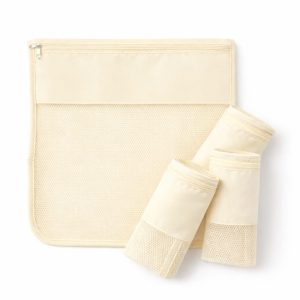 Saquinho Organizador Maternidade 4 Peças – Off White