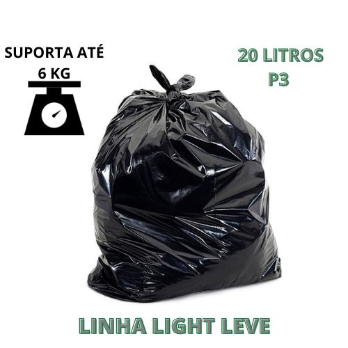 Saco de Lixo Light Leve 20 Litros com 100 unidades - Image 2
