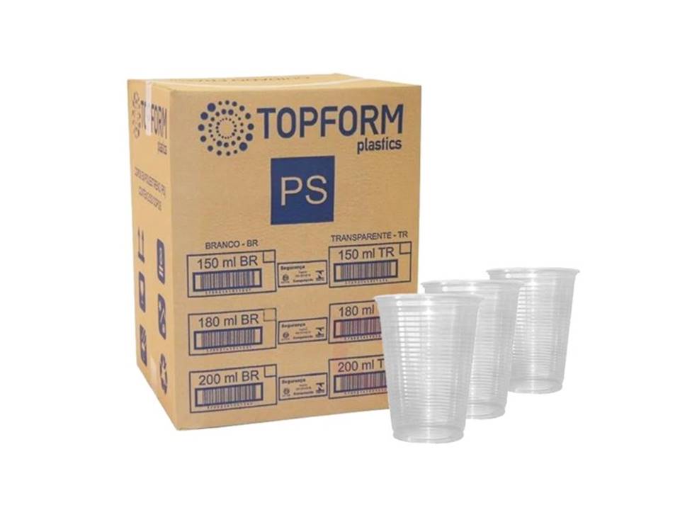 Copo Descartável 180ml C/2500 TOPFORM