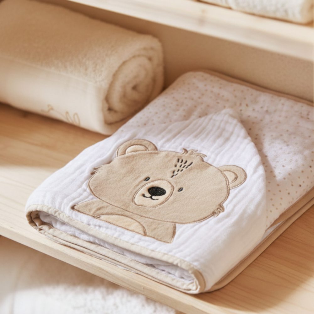 Toalha de Banho Soft 3 Camadas 90cm X 75cm – Urso Ted - Image 5