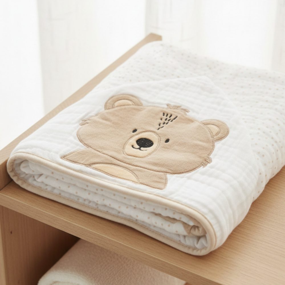 Toalha de Banho Soft 3 Camadas 90cm X 75cm – Urso Ted - Image 3