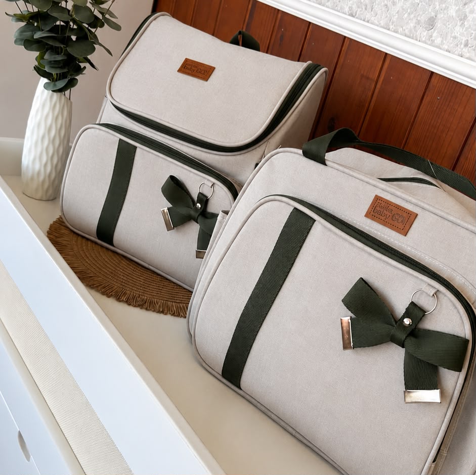 Kit Com Bolsa e Mochila Maternidade Venezza Verde - Image 3