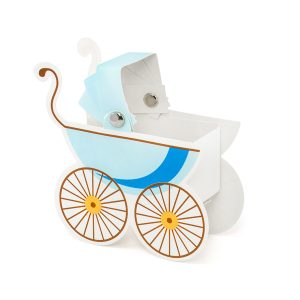 CAIXA CARRINHO DE BEBÉ AZUL