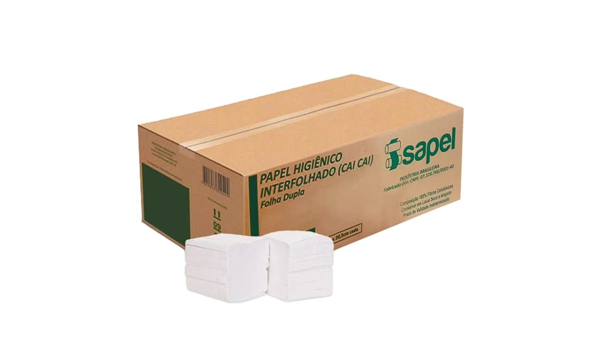 Papel Higiênico Cai Cai Isapel Folha Dupla c/8000 Folhas