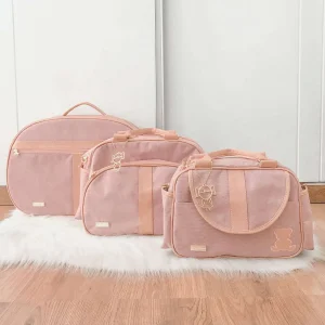 Kit Bolsa Luxo – 3 Peças Rose