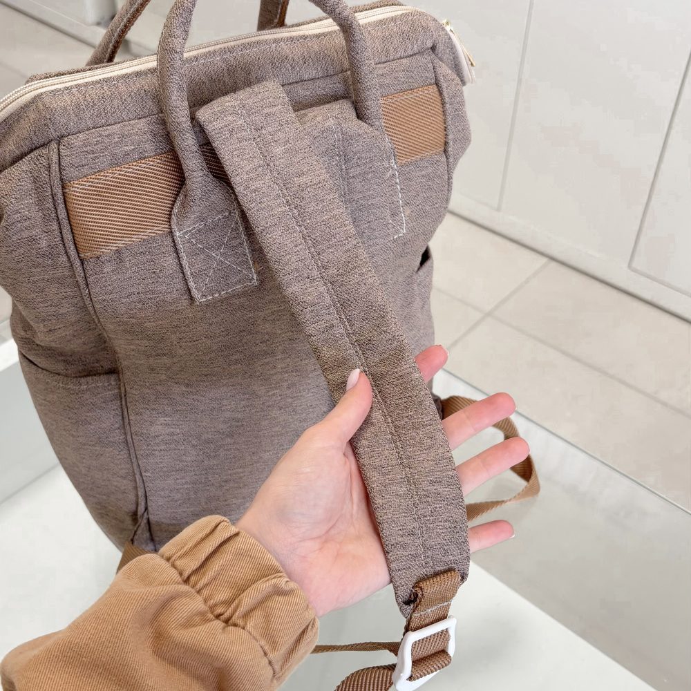 Mochila Maternidade Funcional Bege - Image 8