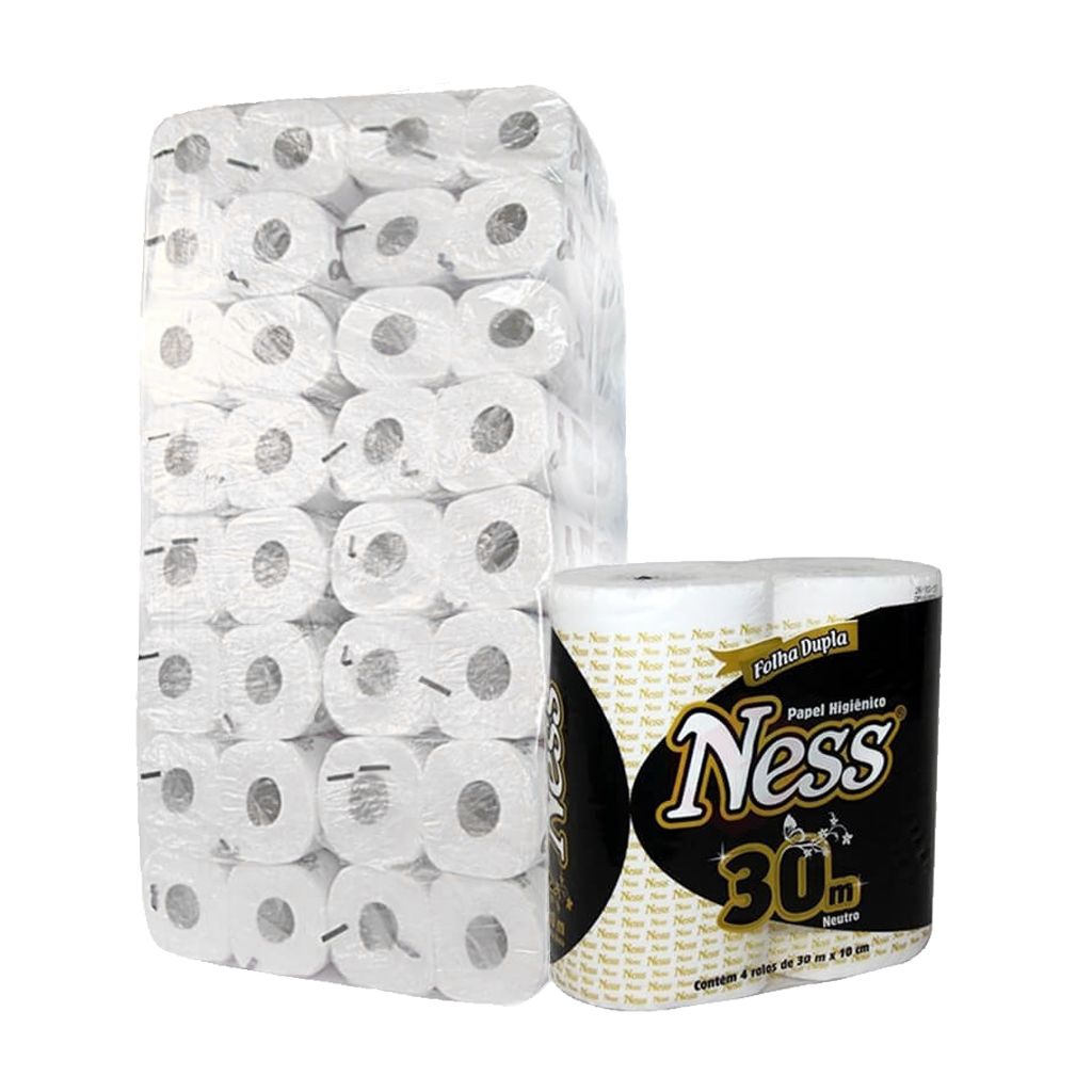 Fardo Papel Higiênico Ness Folha Dupla com 64 rolos - Image 2