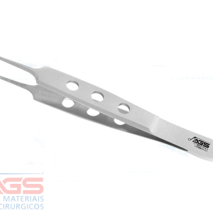 PINÇA BISHOP S/ SERRILHA RETA P/ MICRO CIRURGIA 8CM