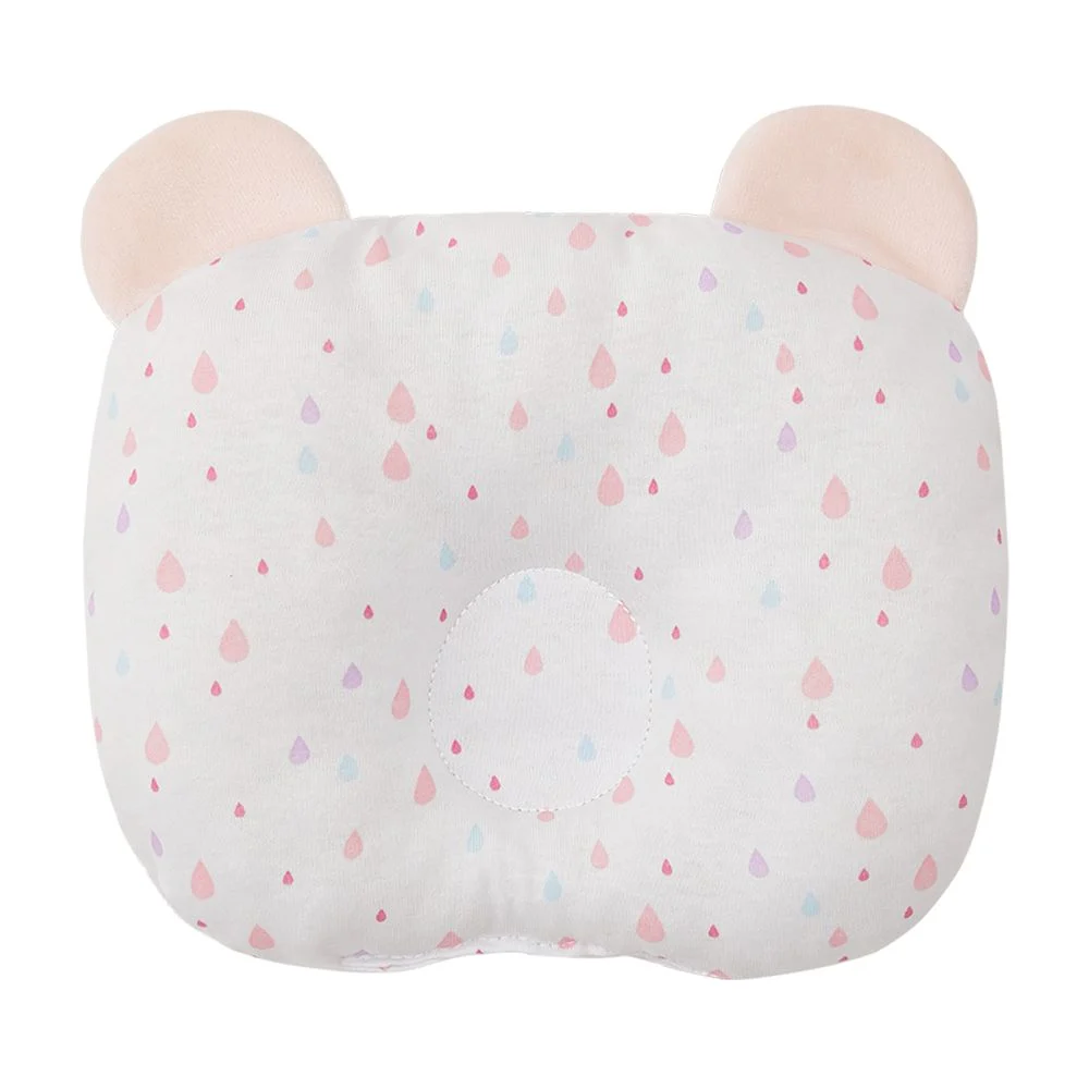 Travesseiro Anatômico com Orelhinhas – Gotas Rosa